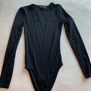 Zara black long sleeve body suit